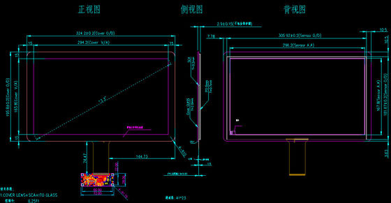 13.3'' Industrial Multi Touch Screen Panel с интерфейсом USB и IIC с структурой G+G