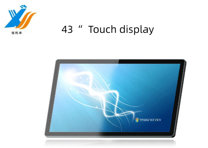 43" VGA HDMI интерфейс сенсорный дисплей мультитач на заказ водонепроницаемый маслостойкий анти-УФ AR AG AF