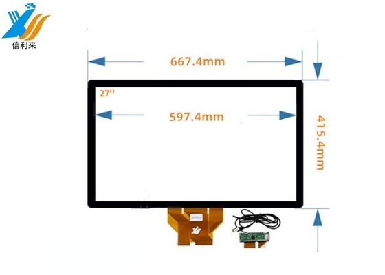 Хорошая цена 27 дюймовый емкостный сенсорный экран с USB-интерфейсом для промышленного интерфейса человека-машины онлайн